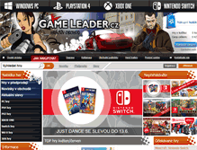 Tablet Screenshot of gameleader.cz